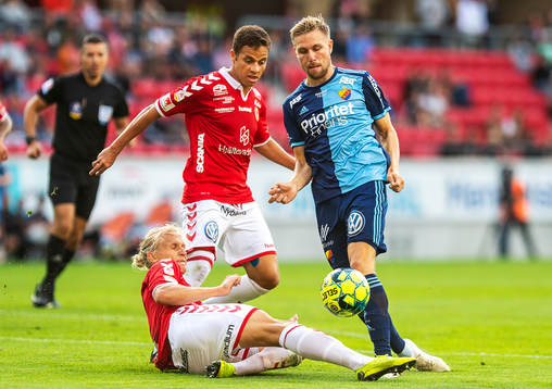 Kalmars Henrik Löfkvist och Rafael Gimenes Da Silva samt