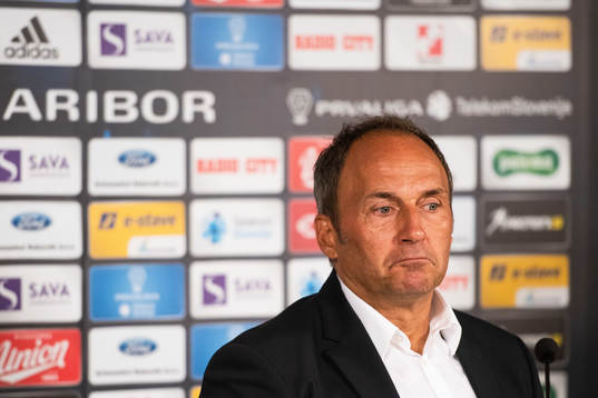 Darko Milanic, head coach of Maribor at the press conference