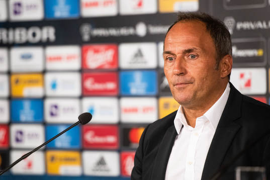Darko Milanic, head coach of Maribor at the press conference