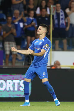 GENK, BELGIUM - JULY 26: Ianis Hagi of Krc Genk celebrates