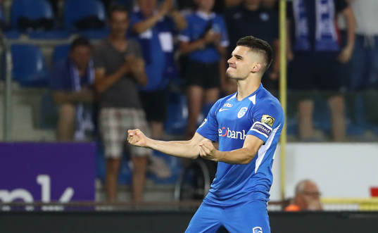 GENK, BELGIUM - JULY 26: Ianis Hagi of Krc Genk celebrates