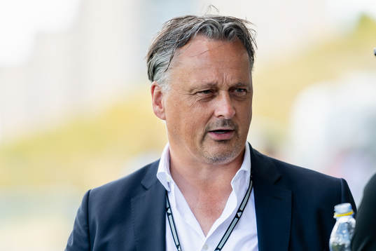 Sundsvalls sportchef Urban Hagblom före fotbollsmatchen i