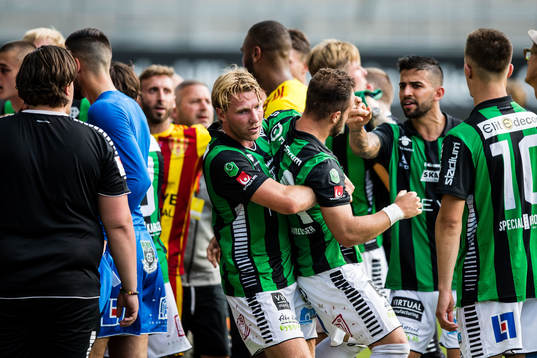 GAIS spelare och Syrianska spelare i dispyt