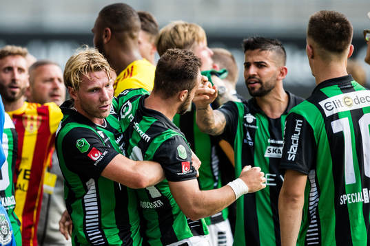 GAIS spelare och Syrianska spelare i dispyt