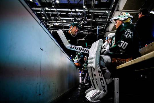 Färjestads målvaktstränare Maciej Szwoch och Colorado