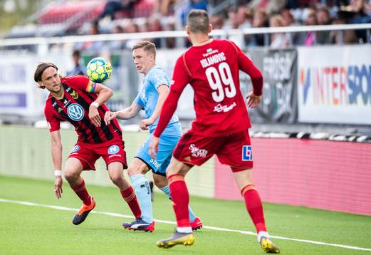 AFC Eskilstunas Gustav Jarl och Östersunds Tom Pettersson