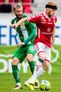 Hammarbys Simon Sandberg och Kalmars Nils Fröling