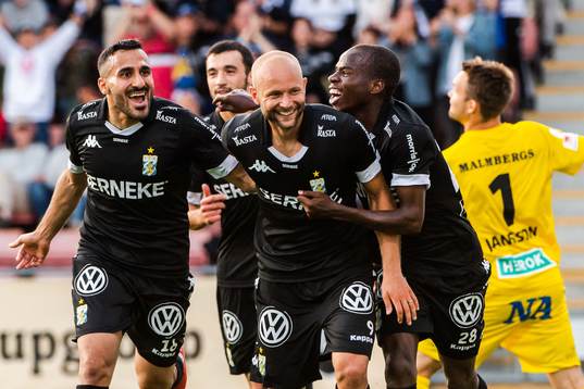 IFK Göteborgs Sargon Abraham, Robin Söder och Alhassan