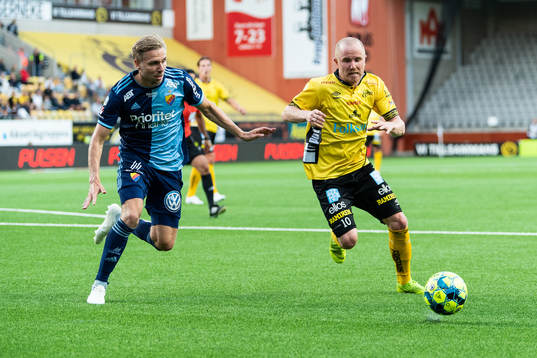 Elfsborgs Simon Lundevall och Djurgårdens Jonathan Ring