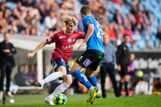 Örgrytes Freddie Brorsson och Halmstads Andreas Bengtsson