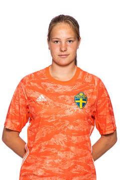 Elvira Björklund i F15/04-landslaget poserar för ett porträtt den 7 augusti 2019 i Stockholm. 