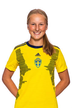 Erica Kellström i F15/04-landslaget poserar för ett porträtt den 7 augusti 2019 i Stockholm. 