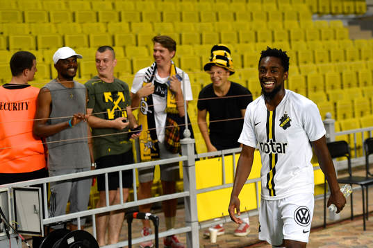 Heradi Rashidi of AIK celebrates