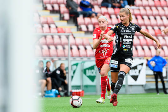 Örebros Eveliina Summanen och Piteås Nina Jakobsson