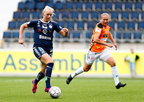 Linköpings Stina Blackstenius och Kristianstads Therese