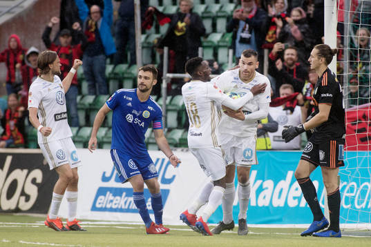 Dino Islamovic Östersunds FK jublar