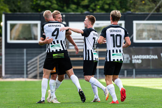 Landskronas Viktor Wihlstrand, Linus R Olsson, Dennis