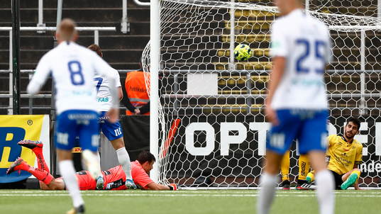 Mål 1-0 av IFK Norrköpings Alexander Fransson förbi