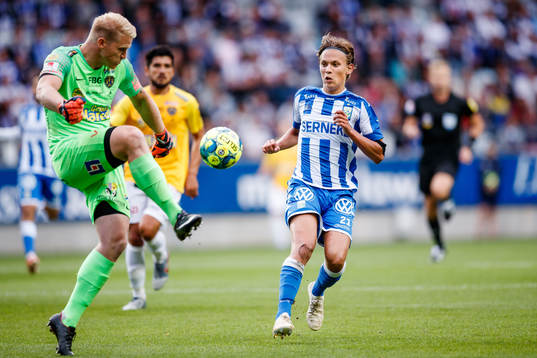 Falkenbergs Hampus Nilsson och IFK Göteborgs Noah