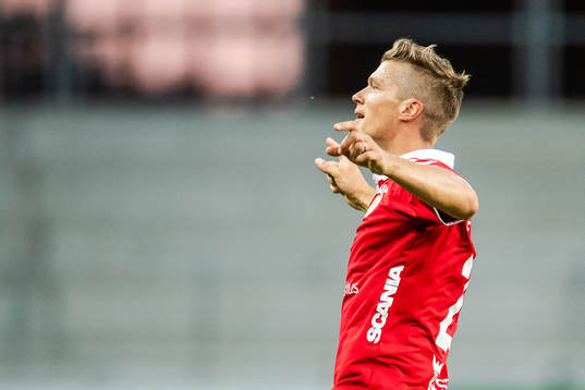 Kalmars Viktor Elm jublar