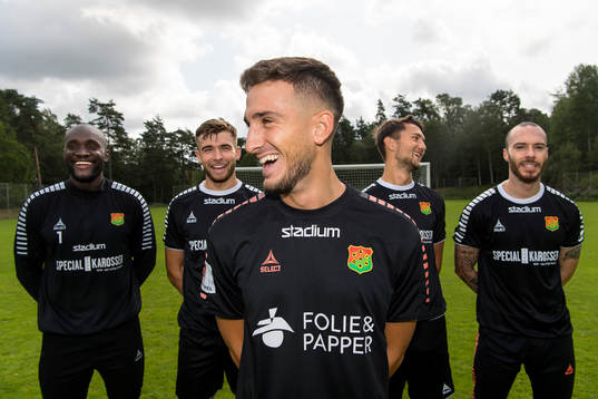 Boris Lumbana, Aaron Drinan, Haris Cirak, Måns Saebbö och Henrique Moura