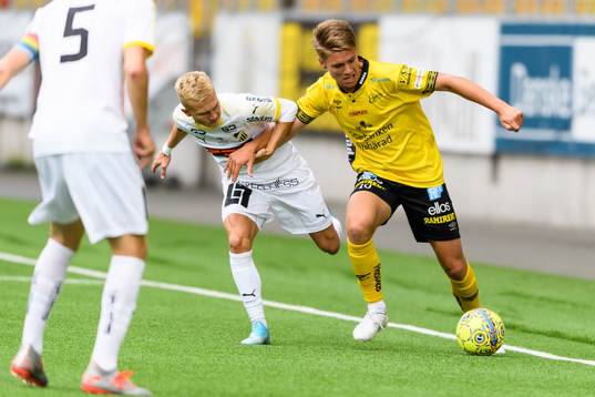 Elfsborgs Oliver Zandén och Häckens Marcus Bärkroth