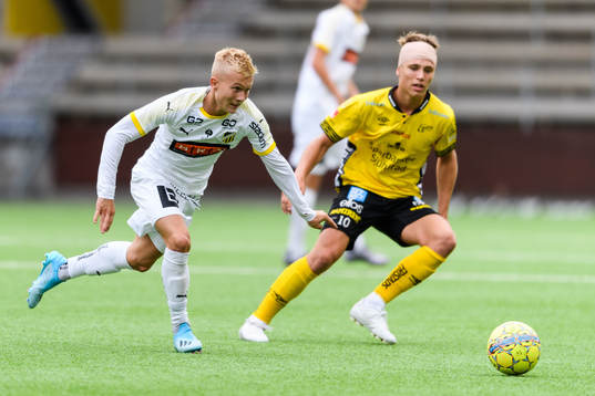 Häckens Marcus Bärkroth och Elfsborgs Oliver Zandén