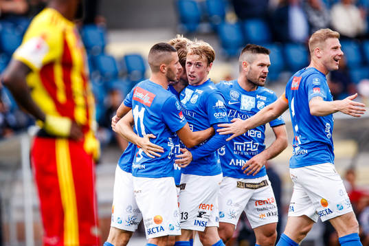 Norrbys spelare jublar