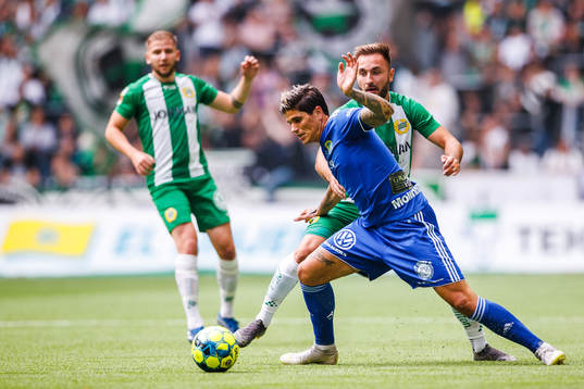 Sundsvalls David Batanero och Hammarbys Muamer Tankovic