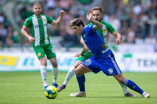 Sundsvalls David Batanero och Hammarbys Muamer Tankovic
