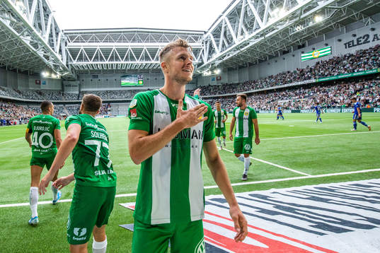 Hammarbys Richard Magyar jublar