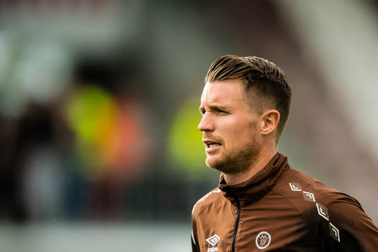 Christian Andreas Gauseth of Mjøndalen ahead of the Eliteserien match between Mjøndalen and Brann on August 18, 2019 in Mjøndalen.
