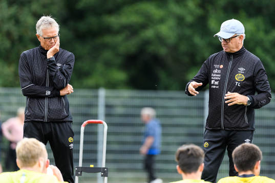 Elfsborgs U17 tränare Hans Lindbom och Tony Lundqvist