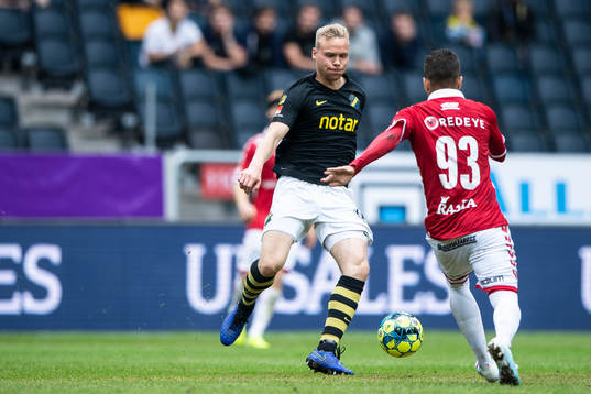 s Kolbeinn Sigthorsson och Kalmars Rafael Gimenes Da Silva