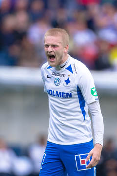 Norrköpings Kalle Holmberg jublar