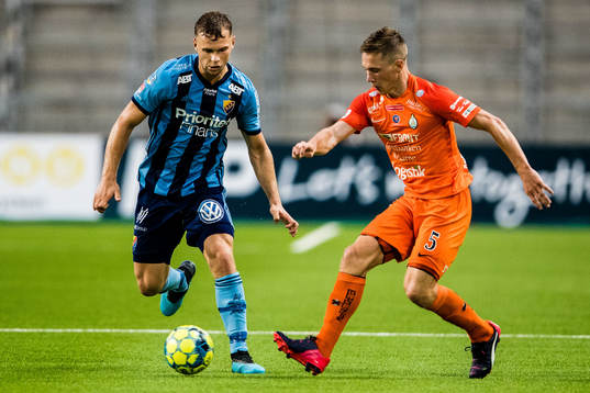 Djurgårdens Jesper Karlström och AFC Eskilstunas Gustav
