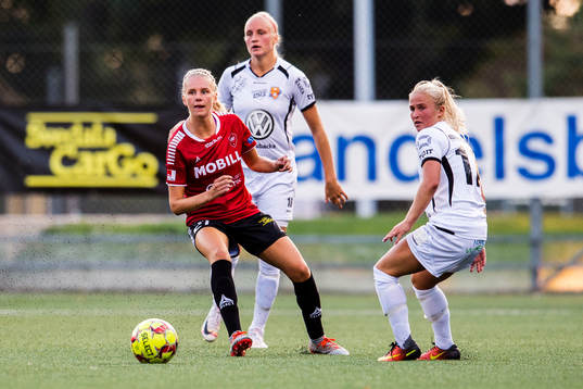 Limhamn Bunkeflos Nellie Lilja och Kungsbackas Ida