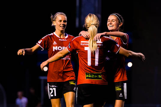 Limhamn Bunkeflos spelare jublar