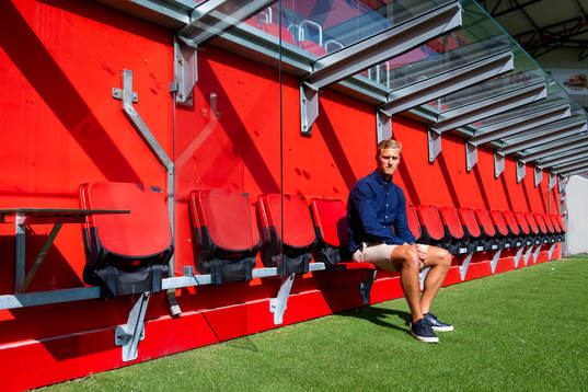 Helsingborgs Pär Hansson poserar för ett porträtt