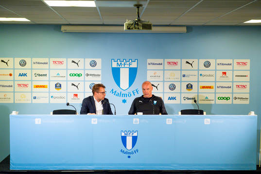 Communications officer Peter Åhlander and Uwe Rösler,