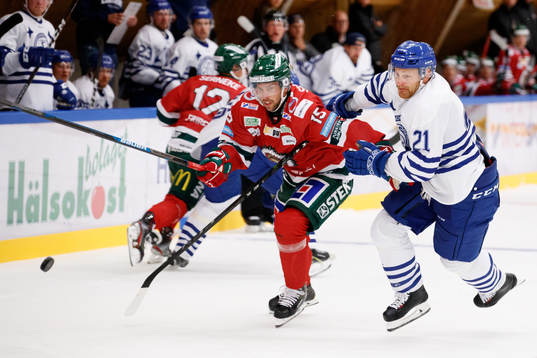 Frölundas Anders Grönlund och Leksands Mattias Ritola