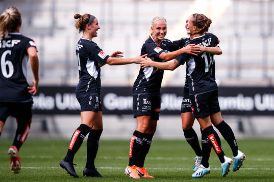 Göteborgs spelare jublar