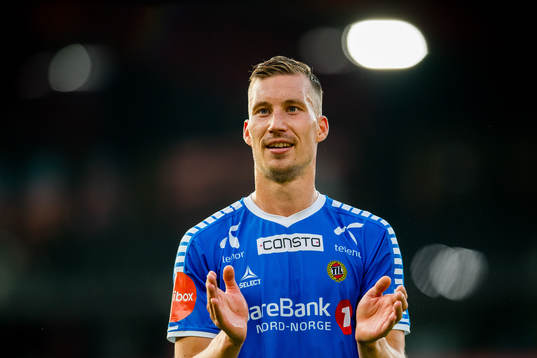 Juha Markus Pirinen of Tromsø celebrates