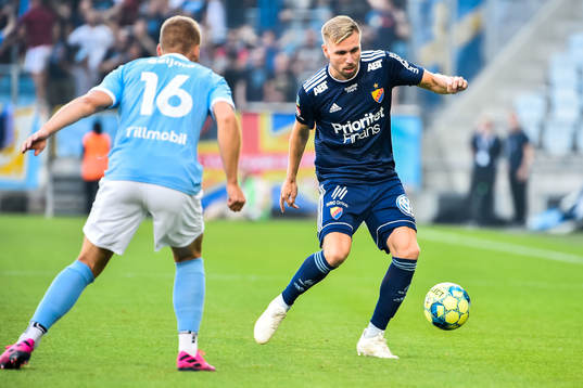 Malmö FFs Felix Beijmo och Djurgårdens Jonathan Ring