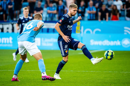 Malmö FFs Felix Beijmo och Djurgårdens Jonathan Ring