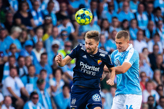 Djurgårdens Jonathan Ring och Malmö FFs Felix Beijmo