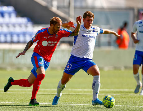 Helsingborgs Alexander Farnerud ochIFK Norrköpings Alexander Fransson