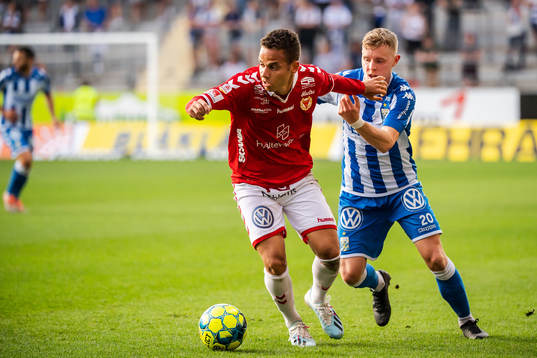 Kalmars Rafael Gimenes Da Silva och IFK Göteborgs Victor
