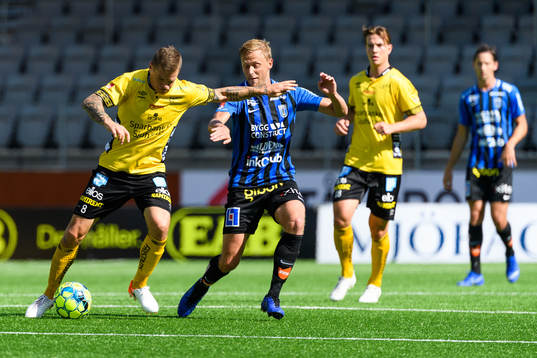 Elfsborgs Samuel Holmén och Sirius Christer Gustafsson