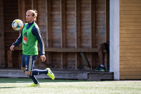 Niklas Hult of the Swedish national football team